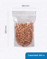 bolsa doypack transparente