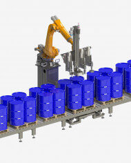 Llenadora automática de tambores